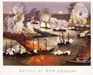 La batalla de Nueva Orleans, pub. c.1865
